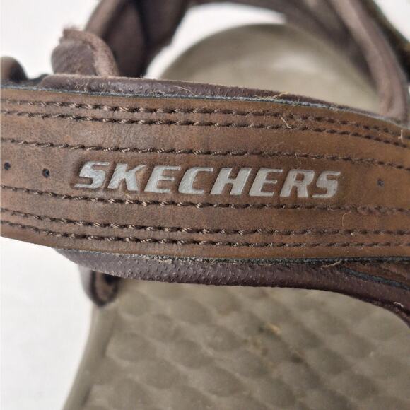 Skechers Mens Tresmen Garo Sandals 9 Open Toe‎ Water Sport Outdoor Hiking Brown - Picture 8 of 9